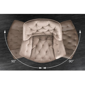 MATCH- III -design forgatható szék - greige