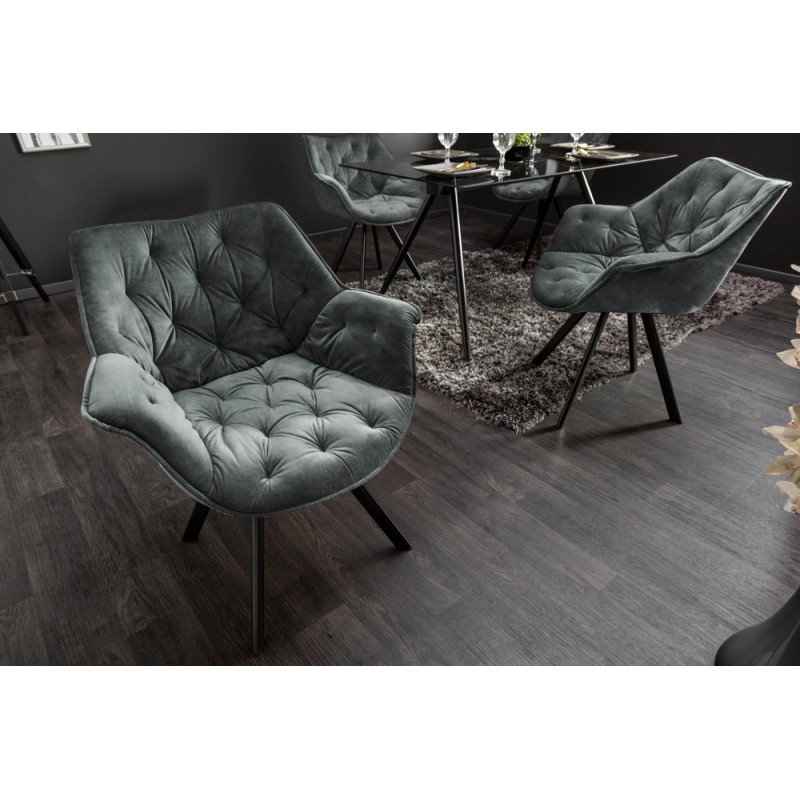 MATCH- III -design forgatható szék - zöld