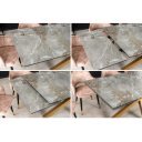 MARVELOUS exkluzív bővíthető étkezőasztal - szürke márvány - 180-220-260cm