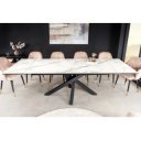 MARVELOUS exkluzív bővíthető étkezőasztal - világos márvány - 180-220-260cm