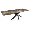 MARVELOUS exkluzív bővíthető étkezőasztal - sötét márvány - 180-220-260cm