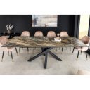 MARVELOUS exkluzív bővíthető étkezőasztal - sötét márvány - 180-220-260cm