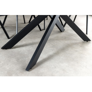 ALPINE bővíthető étkezőasztal - világos márvány - 160-200cm