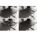 ALPINE bővíthető étkezőasztal - antracit - 160-200cm