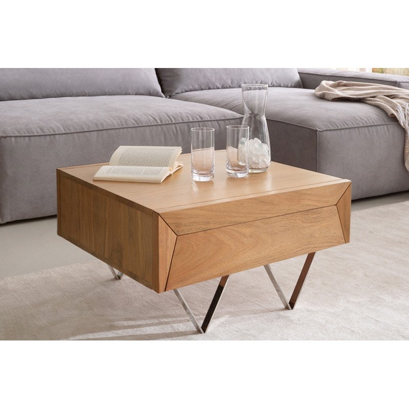 KENNEDY prémium akác dohányzóasztal - 60cm