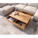 SOLUNA prémium akác dohányzóasztal - 120cm