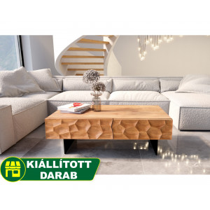 SOLUNA prémium akác dohányzóasztal - 120cm bútor