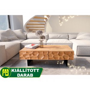 SOLUNA prémium akác dohányzóasztal - 120cm bútor