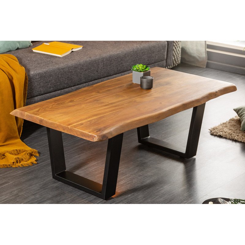 MAMMUT HONEY tömör akác dohányzóasztal - 110cm