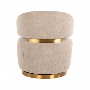 MAXIME exkluzív bársony forgófotel - beige