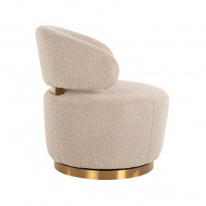 MAXIME exkluzív bársony forgófotel - beige