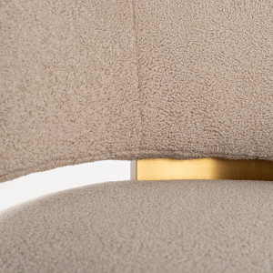 MAXIME exkluzív bársony forgófotel - beige