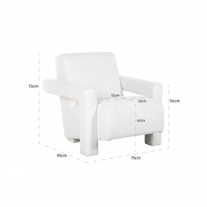 PAGANINI design fotel - fehér