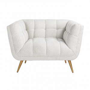 HOUXLEY exkluzív fotel - fehér/antracit/beige