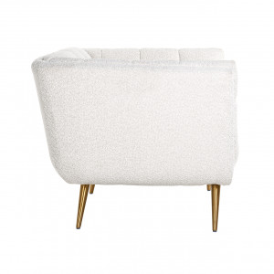 HOUXLEY exkluzív fotel - fehér/antracit/beige