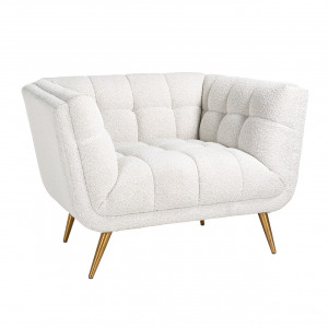 HOUXLEY exkluzív fotel - fehér/antracit/beige
