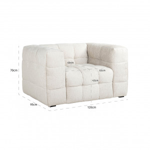 PUCCINI design fotel - beige