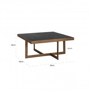 KAMBON exkluzív dohányzóasztal - 90cm