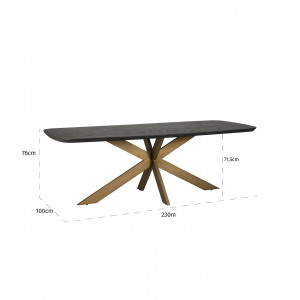 KAMBON exkluzív étkezőasztal - 230cm