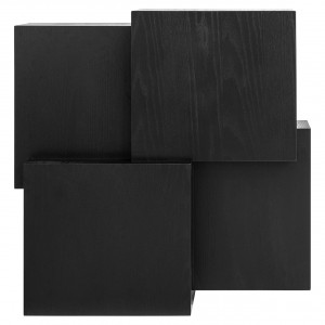 WAGNER design dohányzóasztal - 100cm - barna/natúr