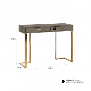 MARISSE exkluzív konzolasztal - 110cm