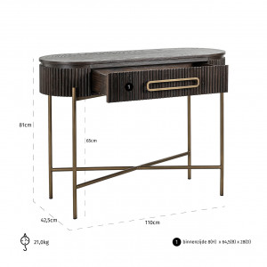 LUXOR exkluzív konzolasztal - 110cm