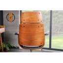 MANHATTEN design forgószék - fekete/dió