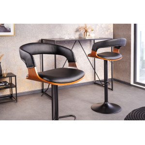 MANHATTEN design bárszék - fekete INVICTA