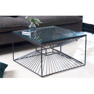 ILLUSION modern dohányzóasztal - 60cm Fém