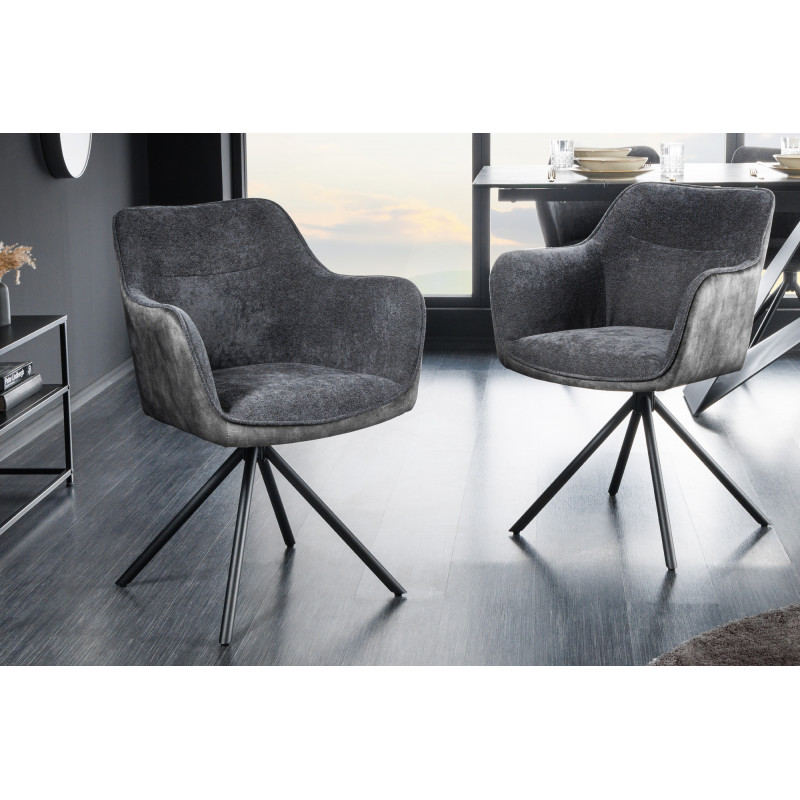 VERONA design forgatható szék - szürke