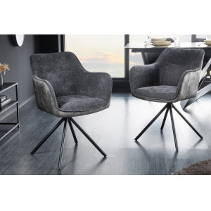 VERONA design forgatható szék - szürke INVICTA