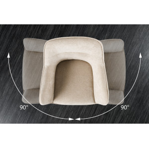 VERONA design forgatható szék - beige