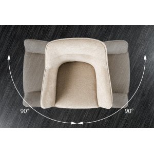 VERONA design forgatható szék - beige