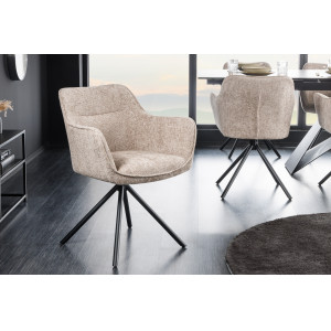 VERONA-II design forgatható szék - beige