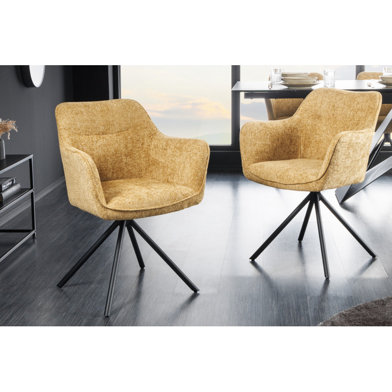 VERONA-II design forgatható szék - okker