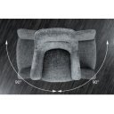 VERONA-II design forgatható szék - szürke