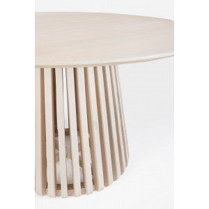 ODION kerek mangófa étkezőasztal - 130cm - natúr