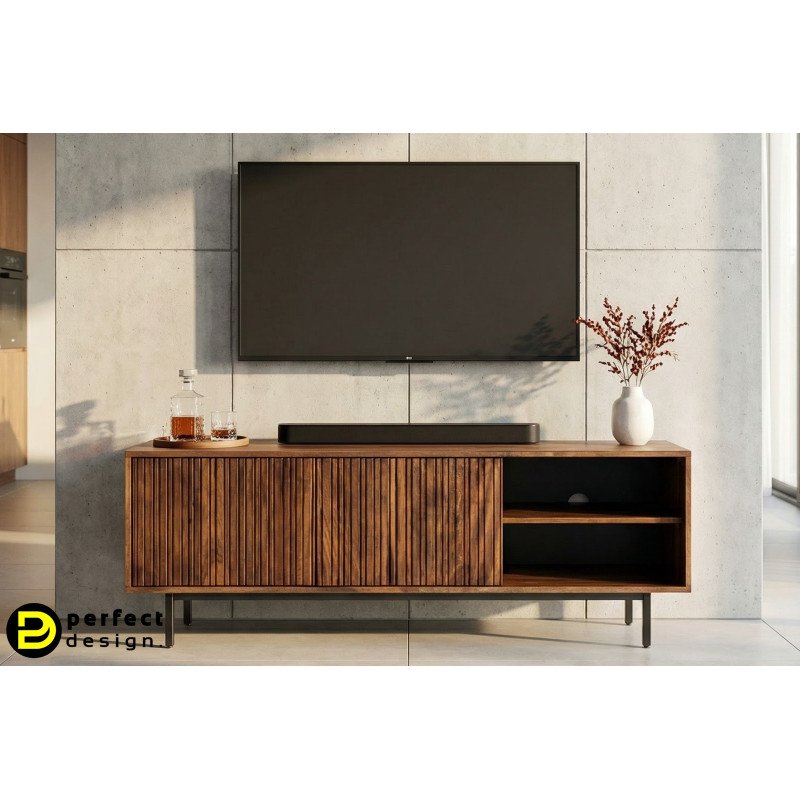 LORDS modern mangófa TV-szekrény - 140cm