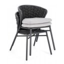 COMORE exkluzív kültéri szék - szürke
