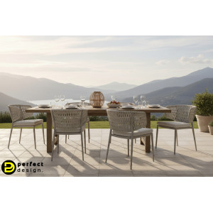 ARUBA exkluzív kültéri szék - szürke