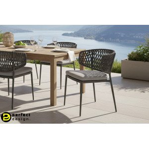 ARUBA exkluzív kültéri szék - antracit BIZZOTTO