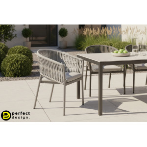 FLORENCIA exkluzív kültéri szék - szürke BIZZOTTO