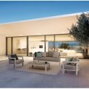 BARBADOS prémium kültéri szett - szürke/fehér