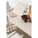 MILTON prémium bővíthető kültéri étkezőasztal - 180-240cm - antracit/taupe/fehér