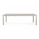 MILTON prémium bővíthető kültéri étkezőasztal - 180-240cm - antracit/taupe/fehér