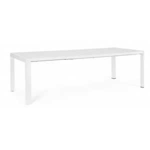 MILTON prémium bővíthető kültéri étkezőasztal - 180-240cm - antracit/taupe/fehér