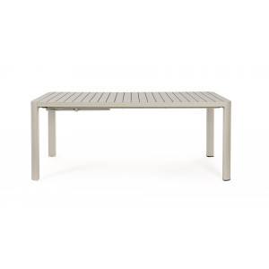 MILTON prémium bővíthető kültéri étkezőasztal - 180-240cm - antracit/taupe/fehér