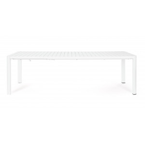 MILTON prémium bővíthető kültéri étkezőasztal - 180-240cm - antracit/taupe/fehér
