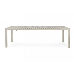 MILTON prémium bővíthető kültéri étkezőasztal - 180-240cm - antracit/taupe/fehér