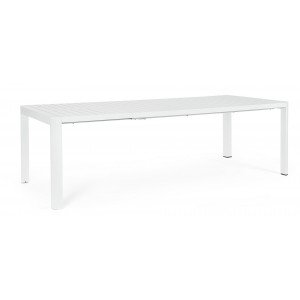 MILTON prémium bővíthető kültéri étkezőasztal - 180-240cm - antracit/taupe/fehér
